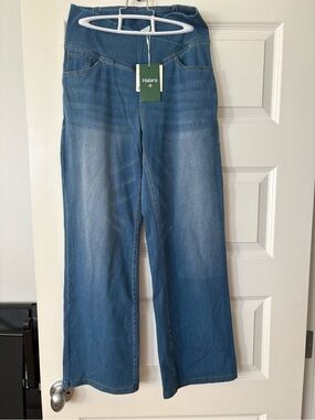 LOFT Light Blue Wide-Leg Jeans